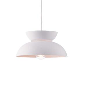 ACA Lighting závěsné svítidlo 1XE27 kov bílá D29XH120CM AEOLUS KS871P29WH obraz