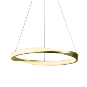 ACA Lighting závěsné svítidlo HARMONY LED 42W 3300lm CCT IP20 zlatý kov + akryl HM24LEDP80GDCCT obraz