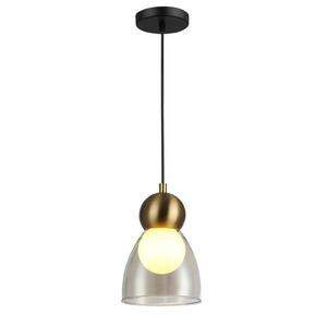 ACA Lighting závěsné svítidlo JULIETTE mosaz a sklo IP20 1xE27 LT1521PCB obraz