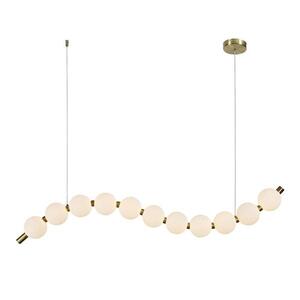 ACA Lighting závěsné svítidlo LOLLY LED 16W 1200lm 3000K IP20 zlatý hliník + akryl HM238LEDP11 obraz