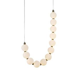 ACA Lighting závěsné svítidlo LOLLY LED 18W 1350lm 3000K IP20 zlatý hliník + akryl HM238LEDP12 obraz