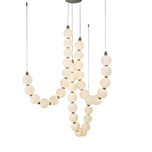 ACA Lighting závěsné svítidlo LOLLY LED 54W 4000lm 3000K IP20 zlatý hliník + akryl HM238LEDP36 obraz