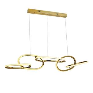 ACA Lighting závěsné svítidlo RING LED 72W 5700lm CCT IP20 zlatá nerez ocel + akryl HM88LEDP5GDCCT obraz