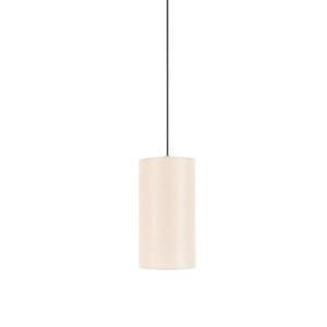 ACA Lighting závěsné svítidlo ZORAN mosazný kov béžové textilní stínítko 1xE27 MP240718 obraz