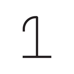 Artemide LED svítidlo Alphabet of Light Number 1 26 W 3000K nástěnné obraz