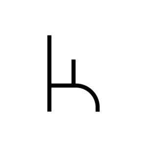 Artemide nástěnné LED svítidlo Alphabet of Light písmeno k 26 W 3000K obraz