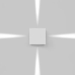 Artemide venkovní nástěnné svítidlo Effetto 14 Square 11 W 3000K 4 úzké paprsky antracit obraz