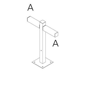 Artemide venkovní svítidlo Walking Pole 600 Architectural Outdoor 2x180° hlavic obraz