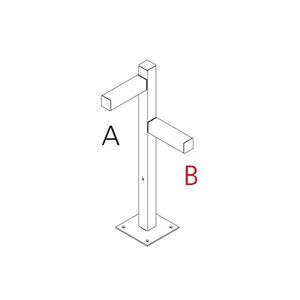 Artemide venkovní svítidlo Walking Pole 900 Architectural Outdoor, 2 hlavice 90° obraz