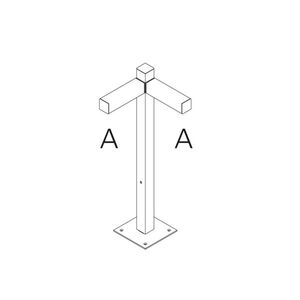 Artemide venkovní svítidlo Walking Pole 900 Architectural Outdoor, 2x90° hlavice obraz