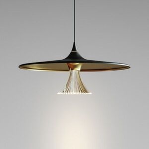 Artemide závěsné svítidlo Ipno 27 W 3000K stmívatelné černá/zlatá obraz