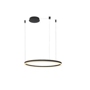 AZzardo HALO závěsné svítidlo LED 52W 1648lm 2900K 80cm IP20, černé + ovladač obraz