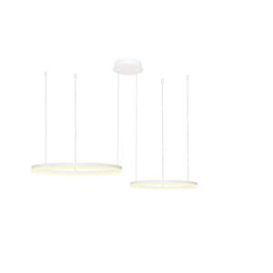 AZzardo HALO závěsné svítidlo LED 90W 7200lm 3000-6000K IP20, bílé + ovladač obraz