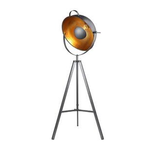 AZzardo vintage stojací lampa Toma černá / zlatá E27 AZ2379 obraz
