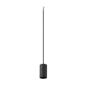 BIG WHITE SLV FITU PD E27, kámen, závěsné svítidlo, délka závěsu 500 cm, otevřená koncovka kabelu, 1 x max. 15 W, černá 1010417 obraz