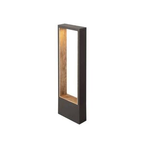 BIG WHITE SLV FLATT II 62 volně stojící svítidlo, PHASE, 2700 K, IP65, čtvercové, antracit / hnědá 1010105 obraz