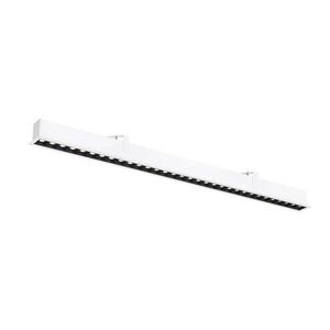 BIG WHITE SLV GLENOS PRO Stropní vestavné svítidlo, 1, 2 m, DALI, UGR19, 3000K, 75°, IP20, bílé / černé 1010521 obraz