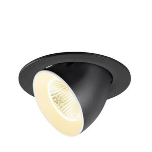BIG WHITE SLV NUMINOS GIMBLE L Stropní vestavné svítidlo, 3000 K, 40°, IP20, kulaté, černé / bílé 1009725 obraz