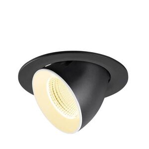 BIG WHITE SLV NUMINOS GIMBLE L Stropní vestavné svítidlo, 3000 K, 55°, IP20, kulaté, černé / bílé 1009728 obraz