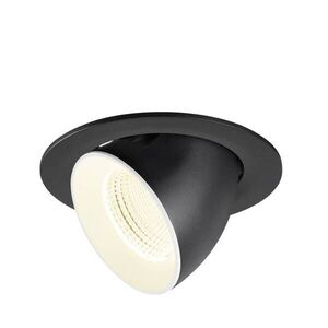 BIG WHITE SLV NUMINOS GIMBLE L Stropní vestavné svítidlo, 4000 K, 55°, IP20, kulaté, černé / bílé 1009746 obraz