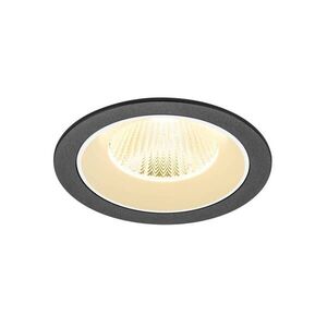 BIG WHITE SLV NUMINOS L Stropní vestavné svítidlo, 3000 K, 40°, IP20, kulaté, černé / bílé 1009778 obraz