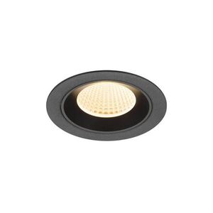 BIG WHITE SLV NUMINOS M Stropní vestavné svítidlo, 2700 K, 40°, IP20, kulaté, černé 1009598 obraz