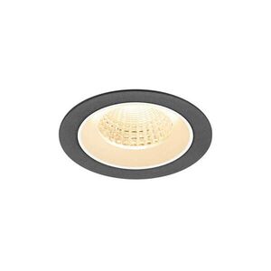 BIG WHITE SLV NUMINOS M Stropní vestavné svítidlo, 2700 K, 55°, IP20, kulaté, černé / bílé 1009602 obraz