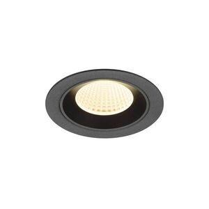 BIG WHITE SLV NUMINOS M Stropní vestavné svítidlo, 3000 K, 40°, IP20, kulaté, černé 1009616 obraz