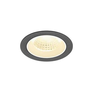 BIG WHITE SLV NUMINOS M Stropní vestavné svítidlo, 3000 K, 55°, IP20, kulaté, černé / bílé 1009620 obraz