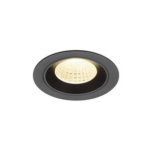BIG WHITE SLV NUMINOS M Stropní vestavné svítidlo, 3000 K, 55°, IP20, kulaté, černé 1009619 obraz