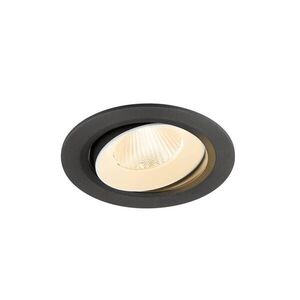 BIG WHITE SLV NUMINOS MOVE L Stropní vestavné svítidlo, 2700 K, 40°, IP20, kulaté, černé / bílé 1009814 obraz