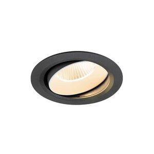 BIG WHITE SLV NUMINOS MOVE XL Stropní vestavné svítidlo, 2700 K, 40°, IP20, kulaté, černé / bílé 1009976 obraz