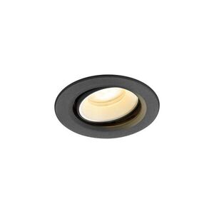 BIG WHITE SLV NUMINOS MOVE XS Stropní vestavné svítidlo, 3000 K, 55°, IP20, kulaté, černé / bílé 1009350 obraz