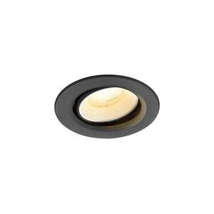 BIG WHITE SLV NUMINOS MOVE XS Stropní vestavné svítidlo, 4000 K, 40°, IP20, kulaté, černé / bílé 1009365 obraz
