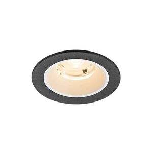 BIG WHITE SLV NUMINOS S Stropní vestavné svítidlo, 2700 K, 20°, IP20, kulaté, černé / bílé 1009434 obraz