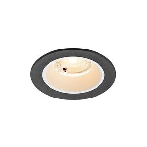 BIG WHITE SLV NUMINOS S Stropní vestavné svítidlo, 2700 K, 40°, IP20, kulaté, černé / bílé 1009437 obraz