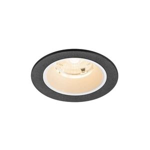 BIG WHITE SLV NUMINOS S Stropní vestavné svítidlo, 2700 K, 55°, IP20, kulaté, černé / bílé 1009440 obraz