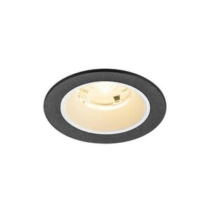 BIG WHITE SLV NUMINOS S Stropní vestavné svítidlo, 3000 K, 20°, IP20, kulaté, černé / bílé 1009452 obraz