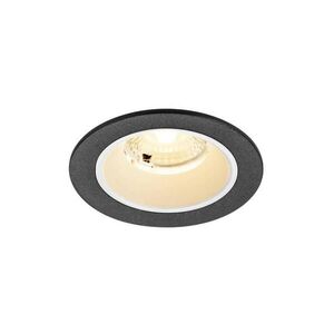 BIG WHITE SLV NUMINOS S Stropní vestavné svítidlo, 3000 K, 40°, IP20, kulaté, černé / bílé 1009455 obraz