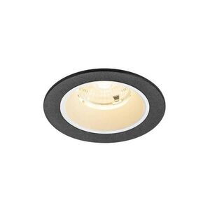 BIG WHITE SLV NUMINOS S Stropní vestavné svítidlo, 3000 K, 55°, IP20, kulaté, černé / bílé 1009458 obraz