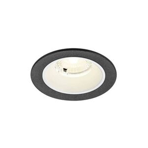 BIG WHITE SLV NUMINOS S Stropní vestavné svítidlo, 4000 K, 40°, IP20, kulaté, černé / bílé 1009473 obraz