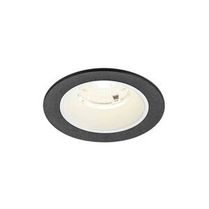 BIG WHITE SLV NUMINOS S Stropní vestavné svítidlo, 4000 K, 55°, IP20, kulaté, černé / bílé 1009476 obraz