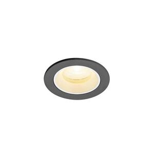 BIG WHITE SLV NUMINOS XS Stropní vestavné svítidlo, 3000 K, 20°, IP20, kulaté, černé / bílé 1009290 obraz
