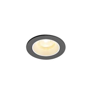 BIG WHITE SLV NUMINOS XS Stropní vestavné svítidlo, 3000 K, 40°, IP20, kulaté, černé / bílé 1009293 obraz