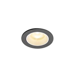 BIG WHITE SLV NUMINOS XS Stropní vestavné svítidlo, 3000 K, 55°, IP20, kulaté, černé / bílé 1009296 obraz
