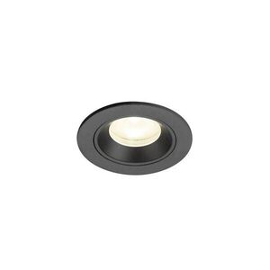 BIG WHITE SLV NUMINOS XS Stropní vestavné svítidlo, 4000 K, 55°, IP20, kulaté, černé 1009313 obraz
