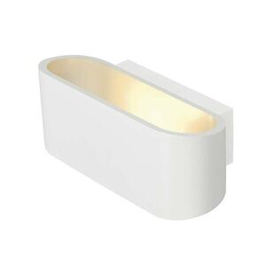 BIG WHITE SLV OSSA 150, nástěnné svítidlo, QT-DE12, oválné, up/down, bílé, D/Š/V 18/8/7 cm, max. 100 W 151451 obraz