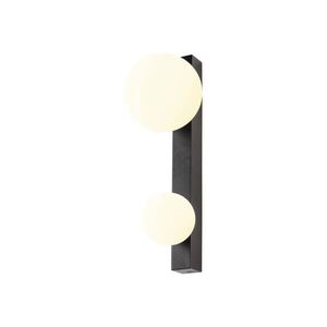 BIG WHITE SLV SUN WL dvojité, G9, nástěnné svítidlo, kulaté, 2 x max. 5 W, IP20, černé 1009145 obraz