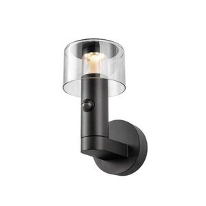 BIG WHITE SLV TAHA II nástěnné svítidlo pro povrchovou montáž, SENSOR, 2200/2700 K, max. 10 W, černá 1010196 obraz