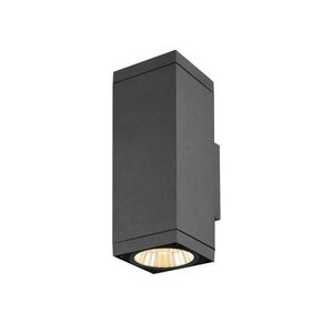 BIG WHITE SLV THEO PRO L nástěnné svítidlo pro povrchovou montáž, up/down, DALI, P2, 2700 K, 30 W, Touch, 24°, antracit 1010191 obraz